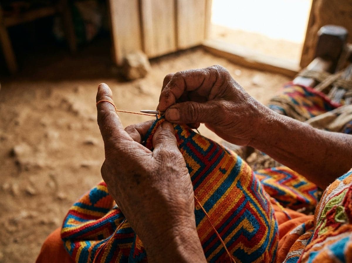 Entworfen in Europa, gewebt in La Guajira